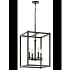 Kichler 43998OZ 4-Lights Olde Bronze 60W Foyer Pendant