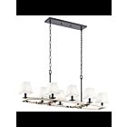 Kichler 44023PN 8-Lights Polished Nickel 60W Linear Chandelier