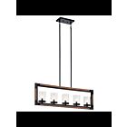 Kichler 44043AUB 5-Lights Auburn Stained 60W Linear Chandelier