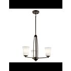 Kichler 44050OZ 3-Lights Olde Bronze 75W 1-Tier Chandelier