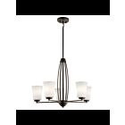 Kichler 44051OZ 5-Lights Olde Bronze 75W 1-Tier Chandelier