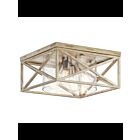 Kichler 44084DAW 4-Lights Distressed Antique White 60W Flush Mount Ceiling Light