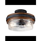 Kichler 44100AUB 2-Lights Auburn Stained 75W Semi-Flush Mount Ceiling Light