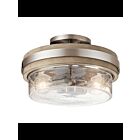 Kichler 44100CLP 2-Lights Classic Pewter 75W Semi-Flush Mount Ceiling Light
