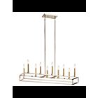 Kichler 44110PN 10-Lights Polished Nickel 60W Linear Chandelier