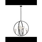 Kichler 44240BK 8-Lights Black 60W 1-Tier Chandelier