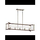 Kichler 44250NI 5-Lights Brushed Nickel 60W Linear Chandelier