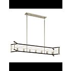 Kichler 44252MOK 7-Lights Midnight Oak 60W Linear Chandelier