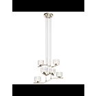 Kichler 44347PNLED 6-Lights Polished Nickel 34W LED 1-Tier Chandelier