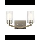 Kichler 45033DAG 2-Lights Distressed Antique Gray 75W Vanity Light