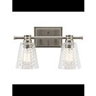 Kichler 45096NI 2-Lights Brushed Nickel 100W Vanity Light