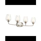 Kichler 45130NICS 4-Lights Brushed Nickel 75W Vanity Light