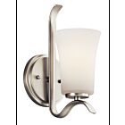 Kichler 45374NI 1-Light Brushed Nickel 100W Wall Sconce