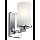 Kichler 45495CH 1-Light Chrome 100W Wall Sconce