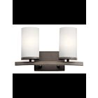 Kichler 45496OZ 2-Lights Olde Bronze 100W Vanity Light
