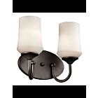 Kichler 45569OZ 2-Lights Olde Bronze 100W Vanity Light