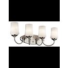 Kichler 45571NI 4-Lights Brushed Nickel 100W Vanity Light