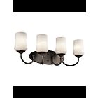 Kichler 45571OZL18 4-Lights Olde Bronze 10W LED Vanity Light