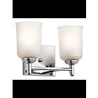 Kichler 45573CH 2-Lights Chrome 100W Vanity Light
