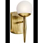 Kichler 45580NBR 1-Light Natural Brass 50W Wall Sconce