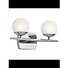 Kichler 45581CH 2-Lights Chrome 50W Vanity Light