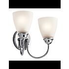Kichler 45638CHL18 2-Lights Chrome 10W LED Vanity Light
