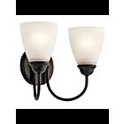 Kichler 45638OZL18 2-Lights Olde Bronze 10W LED Vanity Light