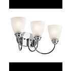 Kichler 45639CHL18 3-Lights Chrome 10W LED Vanity Light