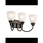 Kichler 45639OZL18 3-Lights Olde Bronze 10W LED Vanity Light