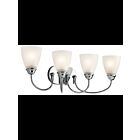 Kichler 45640CH 4-Lights Chrome 100W Vanity Light