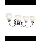 Kichler 45640CHL18 4-Lights Chrome 10W LED Vanity Light