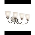 Kichler 45640NIL18 4-Lights Brushed Nickel 10W LED Vanity Light