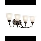 Kichler 45640OZL18 4-Lights Olde Bronze 10W LED Vanity Light