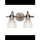 Kichler 45872CLP 2-Lights Classic Pewter 75W Vanity Light