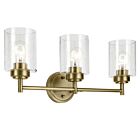 Kichler 45886NBR Winslow 3-Lights 225W Natural Brass Vanity Light
