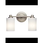 Kichler 45922NIL18 2-Lights Brushed Nickel 10W LED Vanity Light