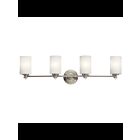 Kichler 45924NIL18 4-Lights Brushed Nickel 10W LED Vanity Light