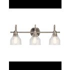 Kichler 45973NI 3-Lights Brushed Nickel 75W Vanity Light