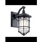 Kichler 49126DBK 1-Light Distressed Black 100W Outdoor Wall Light