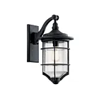 Kichler 49127DBK 1-Light Distressed Black 100W Outdoor Wall Light
