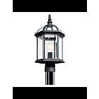 Kichler 49187BKL18 1-Light Black 10W LED Outdoor Post Mount