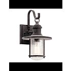 Kichler 49192WZC 1-Light Weathered Zinc 100W Outdoor Wall Light