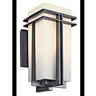 Kichler 49202BK 1-Light Black 150W Outdoor Wall Light