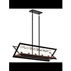 Kichler 49309BK 5-Lights Black 75W Outdoor Chandelier
