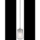 Kichler 49446BA 1-Light Brushed Aluminum 75W Outdoor Pendant