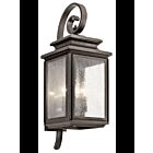Kichler 49503OZ 4-Lights Olde Bronze 60W Outdoor Wall Light