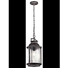 Kichler 49572WZC 1-Light Weathered Zinc 150W Outdoor Pendant