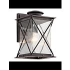 Kichler 49745WZCL18 1-Light Weathered Zinc 10W LED Outdoor Wall Light