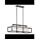 Kichler 49805WZC 3-Lights Weathered Zinc 150W Outdoor Chandelier