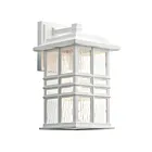 Kichler 49830WH 1-Light White 100W Outdoor Wall Light